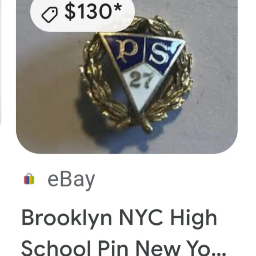 Vintage Disanza Brothers Jewelers NYC School P.S. 426 Pin - VERY RARE